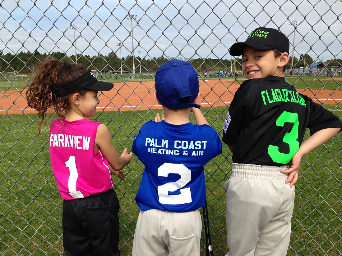 Alenah, Antonio and Carlito, children of Luis and Marissa Betancourt, separately selected their uniform numbers this year without realizing they would make a convenient pattern for their parents to remember.