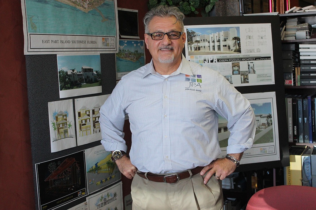 Joseph Pozzuoli celebrates his 25th year in the architect business.