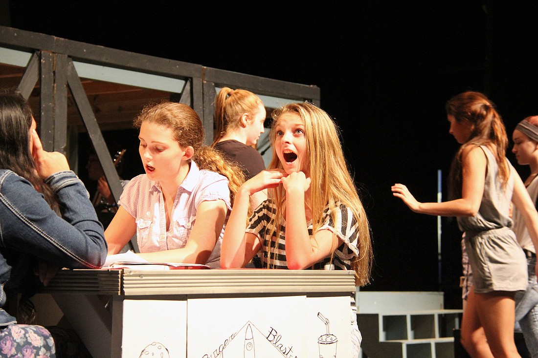 Grace Klopman plays Ariel in the Matanzas High School production of Ã¢‚¬Å“Footloose.Ã¢‚¬