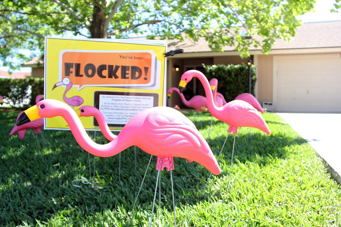 The home of Palm Coast Observer Publisher and owners John and Nancy Walsh was Ã¢‚¬Å“flockedÃ¢‚¬ last night.