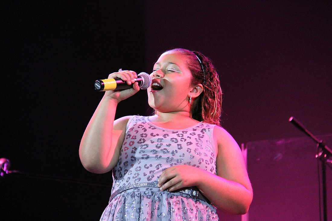 Jada Guarino, fourth-grader at Belle Terre Elementary School, won Junior Entertainer of the Year.