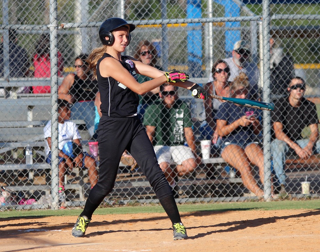 Abby Lee hit an in-field home run to help her team with the division championship.