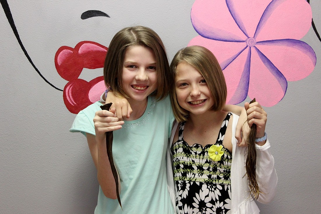 Rebecca Fuiek and Alexis Haffner will donate their hair to Locks of Love charity organization.