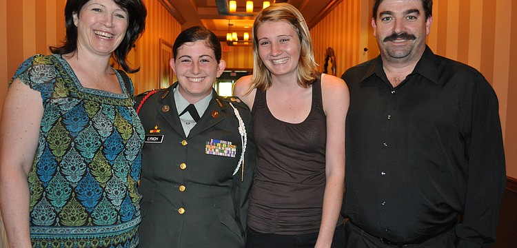 Lakewood Ranch High School Cadet Samantha Lynch attended with her mom Christina, sister Morgan and father Mark.