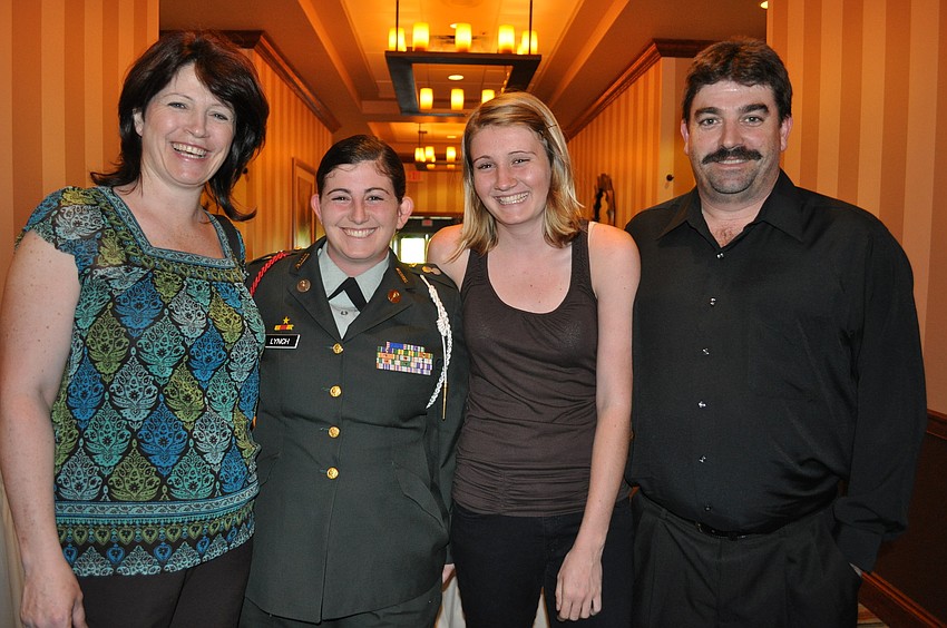Lakewood Ranch High School Cadet Samantha Lynch attended with her mom Christina, sister Morgan and father Mark.