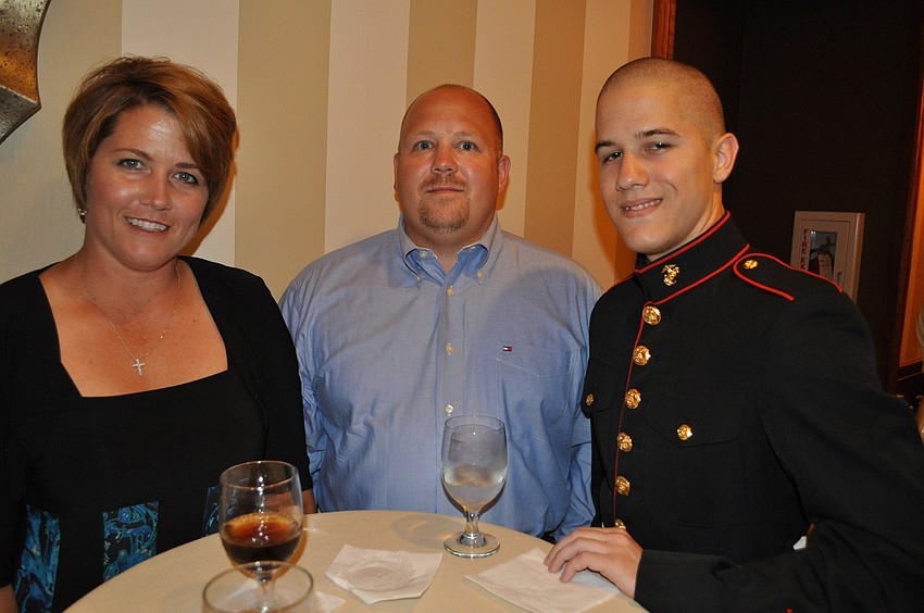 Daila and Marcus Lybarger came out to support Dailaâ€™s son, Jordan Nunez of Venice High School.