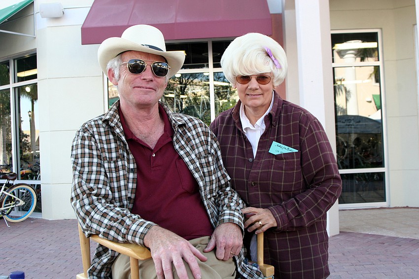 Artists Patrick and Lin Seslar came all way from California to display Lin Seslar's paintings.