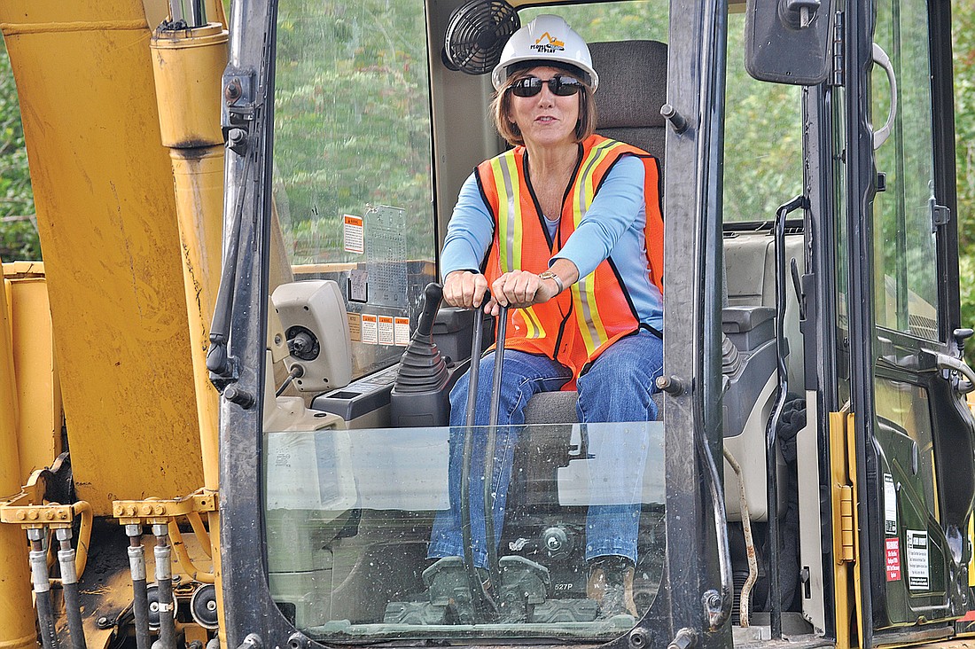 Vanda Bayliss, 59, always dreamed of operating huge construction equipment.