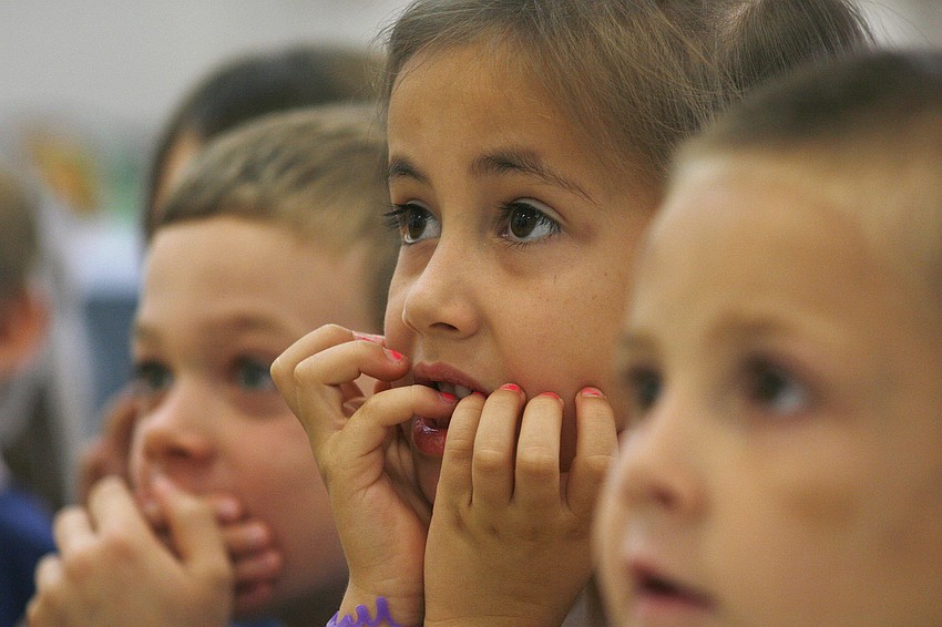 Rebecca Aguilera couldn't believe the size of the Burmese python.
