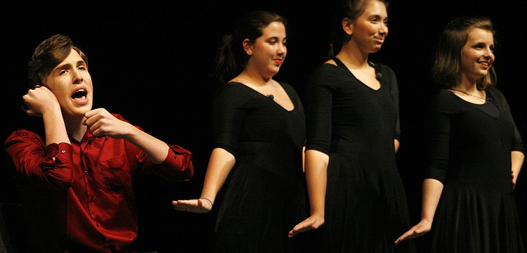 Joseph Grosso, Katherine Kaspar, Carlotta Murri and Melina Cuffaro are all part of Lakewood's drama department.