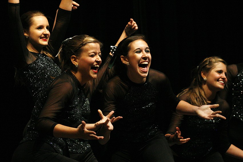 The Lakewood Ranch Silver Stars showed off their moves at the assembly.