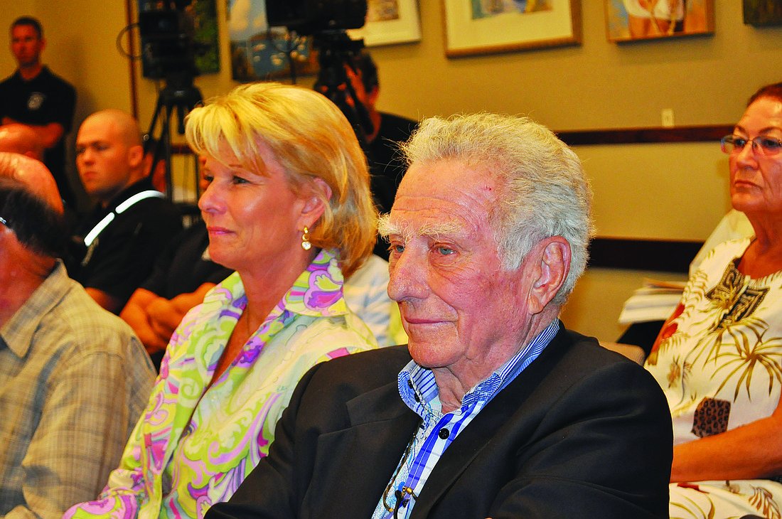 Longtime Colony Beach & Tennis Resort owner and chairman Dr. Murray "Murf" Klauber and his daughter, Katie Moulton, attended the March 24 regular workshop to urge the commission to consider safety concerns at the shuttered resort.