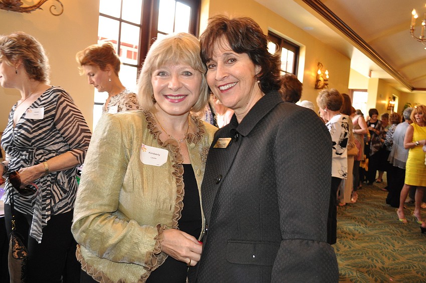Kimberly Leckie, chairman of the event's sponsor donor committee, grabbed a quick picture with Realtor liaison Gale Shane.