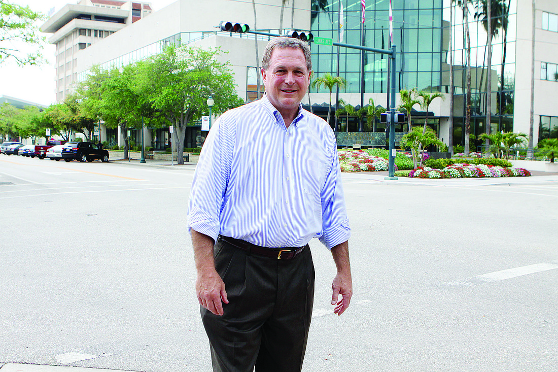 SarasotaÃ¢â‚¬â„¢s new economic-development coordinator, Randy Welker, said one of his priorities is to find a drugstore willing to build a downtown location.