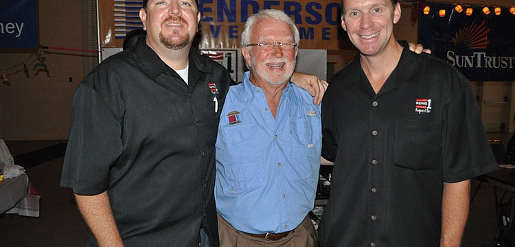 General Manager Darrin Foil, founder Bill Shumate and Vice President of Operations Bill Milner represented Square 1 Burgers, which opened in the East County March 1.