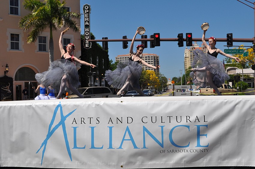Dancers from the Sarasota Ballet School kept the crowd on its toes.