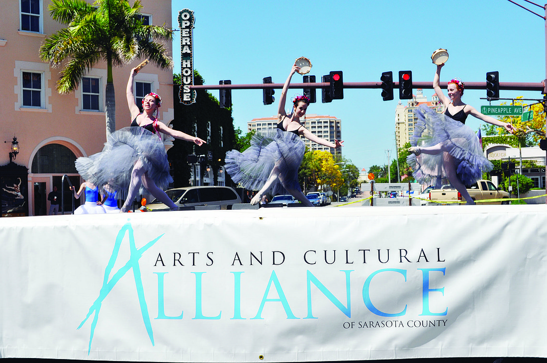 Dancers from the Sarasota Ballet School kept the crowd on its toes.