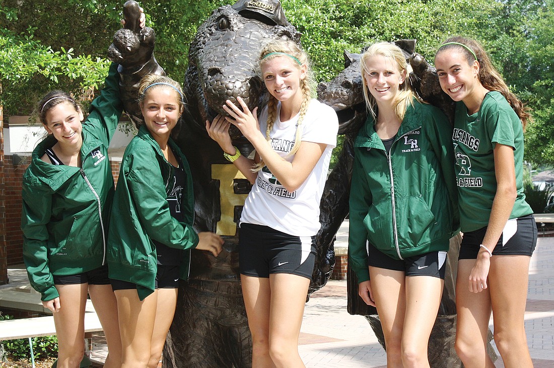 The Lakewood Ranch High boys and girls track teams set six records at the Florida Relays April 1-2 in Gainesville.