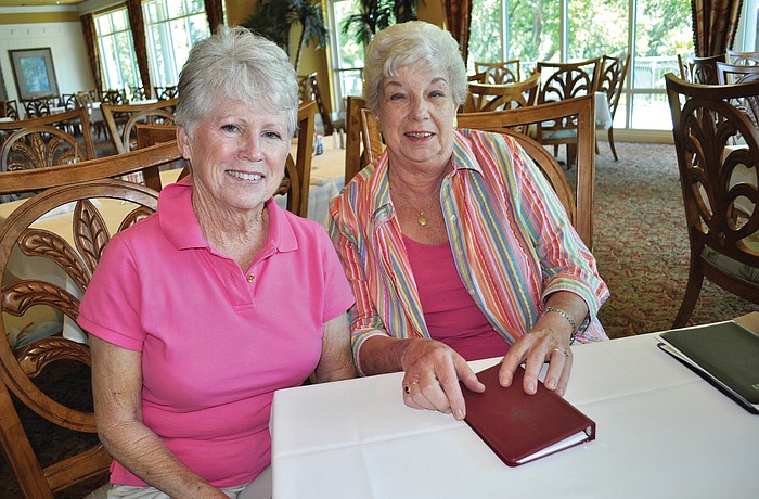 Pat Marshall and Sandy Rossin joined the University Park Women's Club a decade ago and have sung together for the last eight years.
