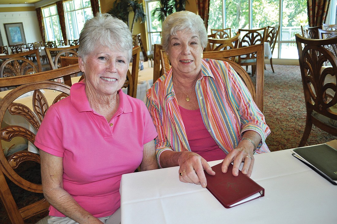 Pat Marshall and Sandy Rossin joined the University Park Women's Club a decade ago and have sung together for the last eight years.