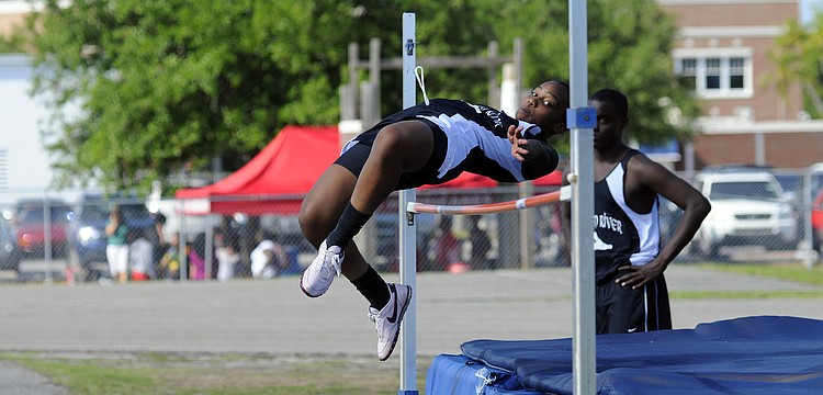 Braden River's Olivia Moore finished third in the high jump.