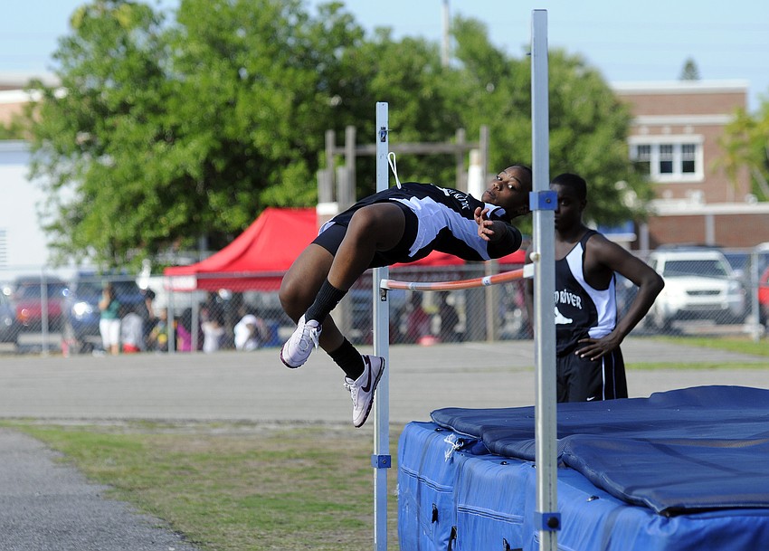 Braden River's Olivia Moore finished third in the high jump.