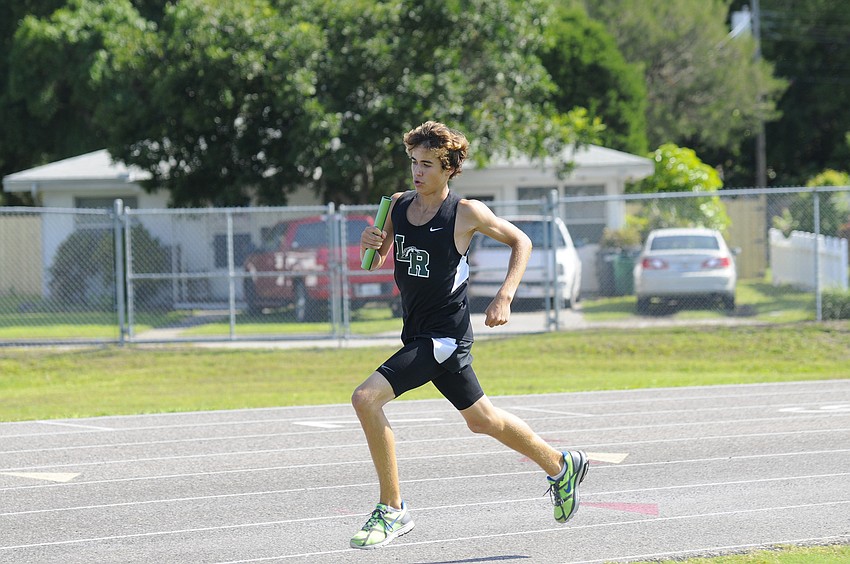 Josh Napier ran the leadoff leg of Lakewood Ranch's 3,200-meter relay.
