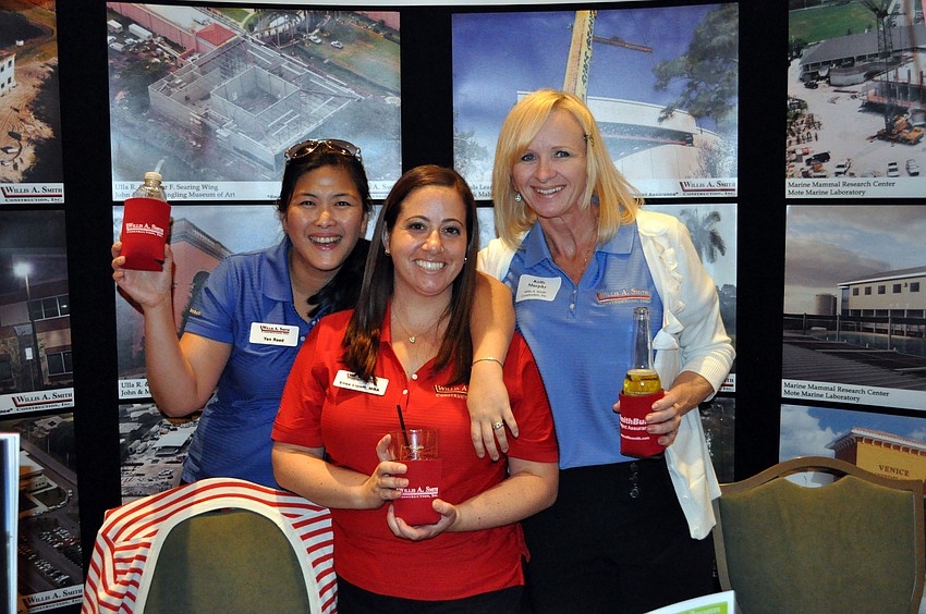 Yen Reed, Elise Lipoff and Kelly Murphy of Willis A. Smith Construction enjoyed the evening.
