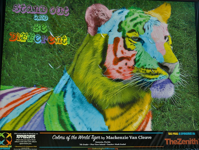 Mackenzie Van Cleave created this piece, titled 