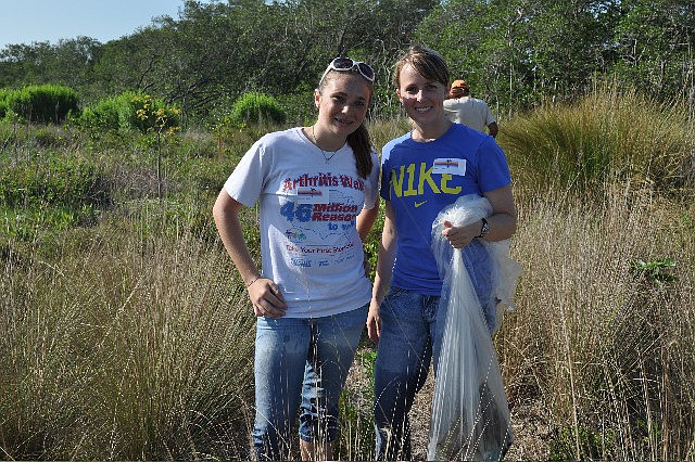 Lauren and Kim Pierce volunteered at last year's Sister Keys Cleanup.