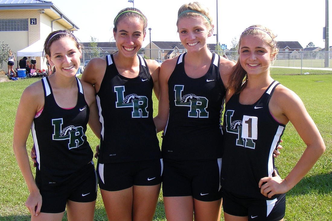 Kristin Zarrella, Olivia Ortiz, Devin McDermott and Natalie Novak set a new school record in the 3,200-meter relay.