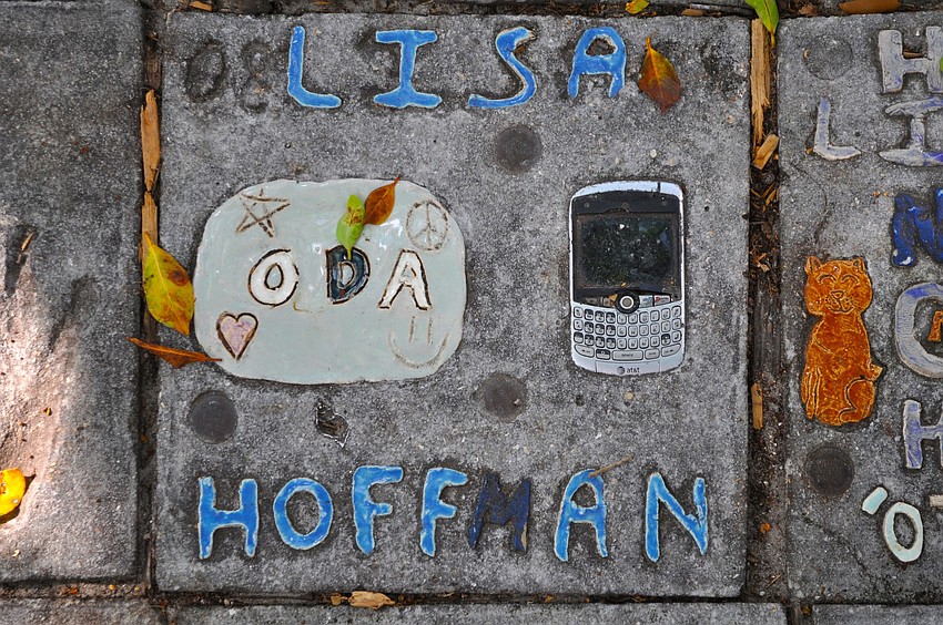 ODA student Lisa Hoffman created her square with an actual cell phone.