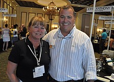 Event organizer Sandra Loevner with Polo Grill owner Tommy Klauber