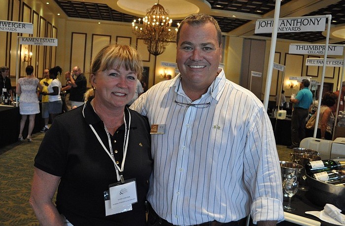 Event organizer Sandra Loevner with Polo Grill owner Tommy Klauber
