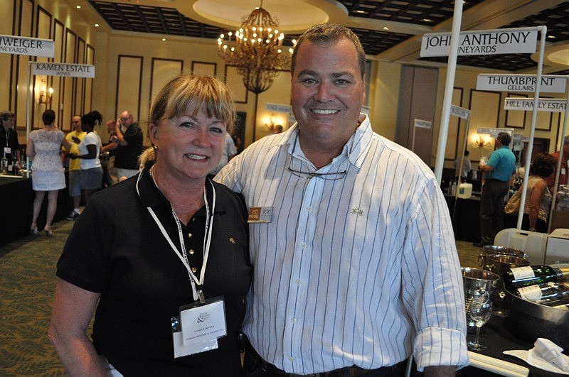 Event organizer Sandra Loevner with Polo Grill owner Tommy Klauber