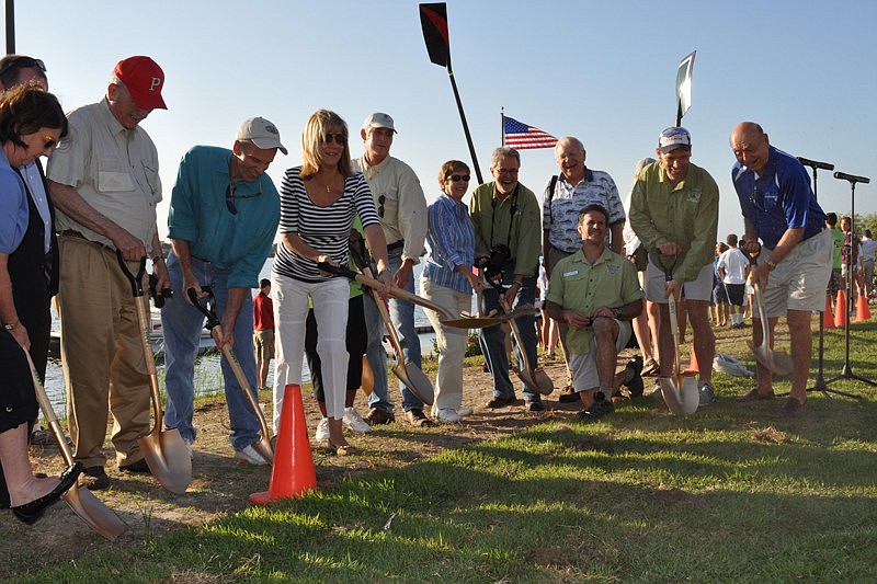 Officials broke ground around 8 a.m.