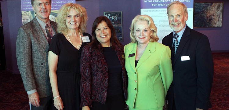 Robert Warren, Dr. Sherry Lawrence, Angela Hartvigsen, Monica Slater Van Buskirk and Norman Olshansky were the speakers at the 10th Annual Education Celebration Friday, April 29 at Van Wezel Performing Arts Hall.