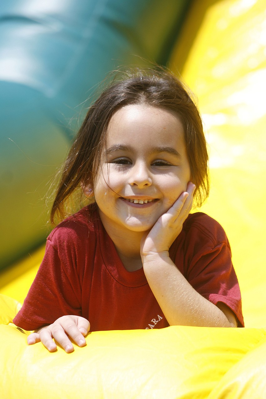 Katia Singh had a blast playing on the obstacle courses.