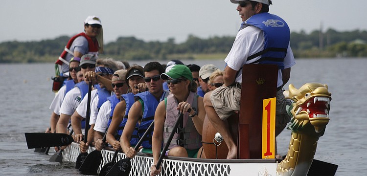 Teams were given a short course on rowing techniques before the start of each race.