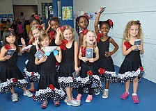 Kindergartners gave a Flamenco performance during the school's Latin Cultural Fair.