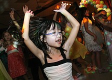 Dion Wong danced to almost every song played at Friday's Father-Daughter dance.