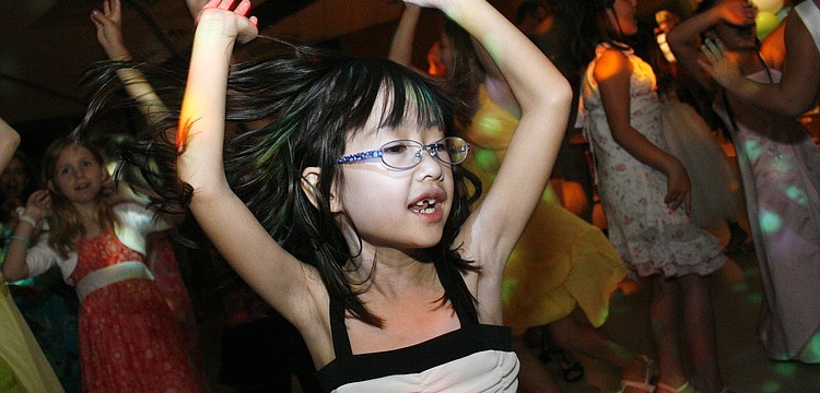 Dion Wong danced to almost every song played at Friday's Father-Daughter dance.