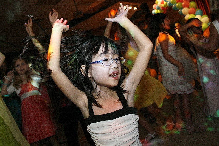 Dion Wong danced to almost every song played at Friday's Father-Daughter dance.