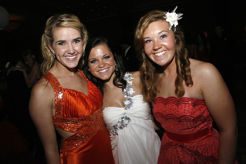 Hannah Rowland, Kayla Praskievicz and Addie Pratico were ready to party.