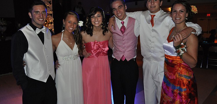 Christian Lizardi, Melissa Malanczuk, Nicolle Zampella, Jordan Dusek, Tyler Marshall and Nicole Tira were the first group out on the dance floor.