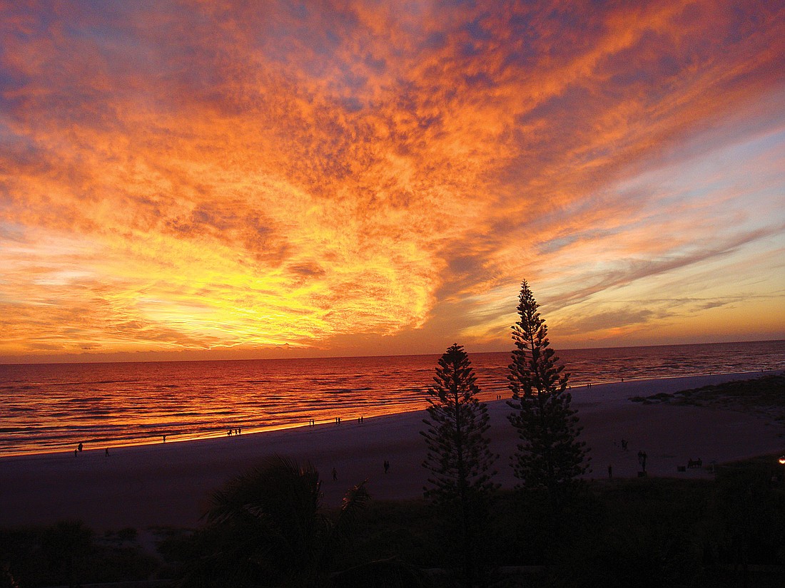 Janice Rutkowski submitted this sunset photo, taken on Lido Beach.