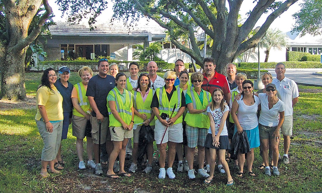Longboat Key Club and Resort Adopt-a-Shore volunteers donated their time May 7.