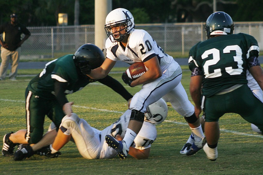 Christos Eraclides is a tough runner for the Thunder.