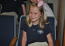 Kaki France and her classmates acted as jurors during the mock trial.