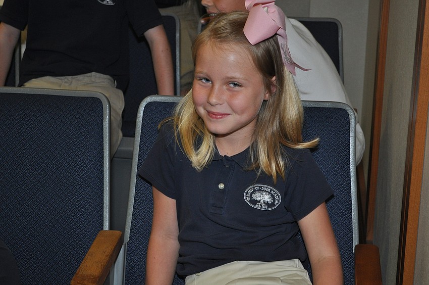 Kaki France and her classmates acted as jurors during the mock trial.